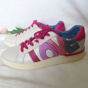 Coach Lowline LOVE Sneakers Womens Size 8B 38.5 8